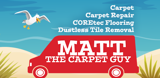 Matt The Carpet Guy Logo and Website design in Ocean Pines, Ocean City and Salisbury, MD.